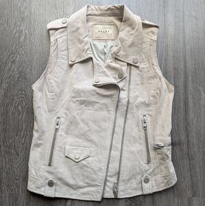 Blank NYC Cream and Silver Vest for Stylish Layering